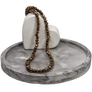 Ронделі 4мм коричнево-золотий металік